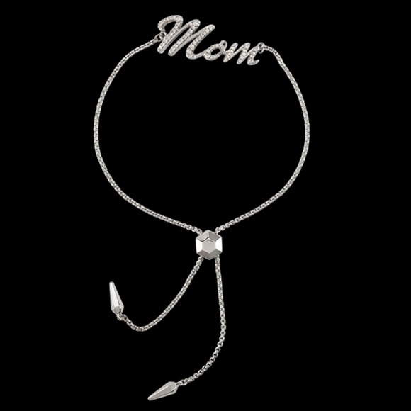 "BEST" MOM CZ BOLO BRACELET in Silver - Picture 3 of 3